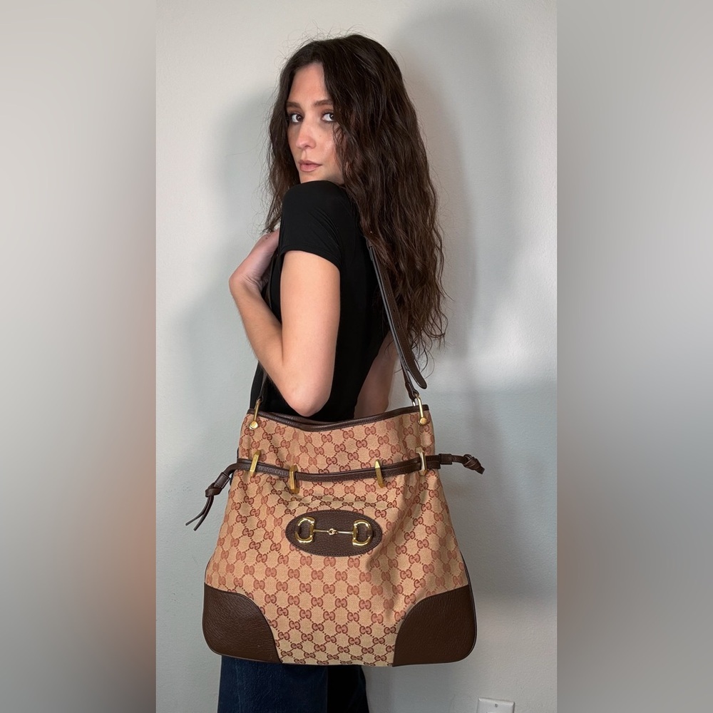 Gucci monogram hobo bag